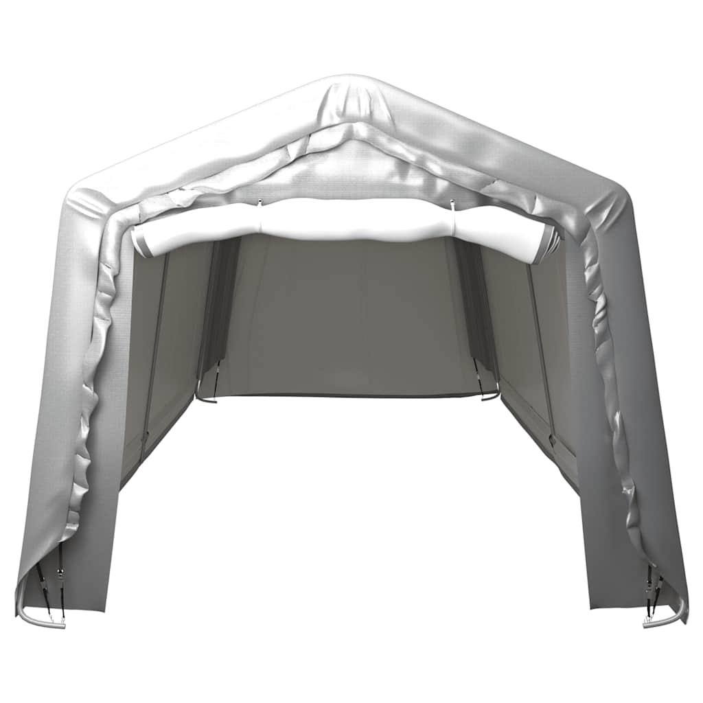 Carpa de almacenamiento acero gris 240x240 cm