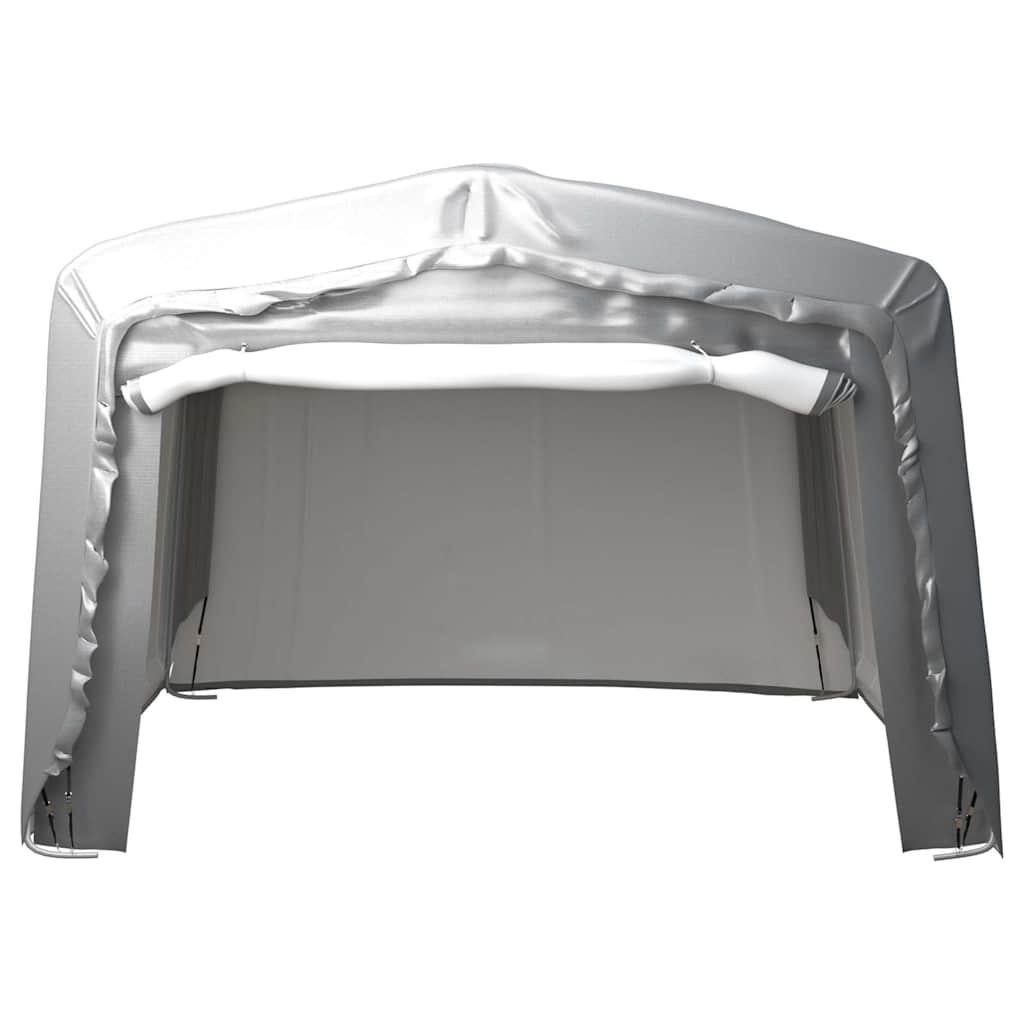 Carpa de almacenamiento acero gris 240x240 cm