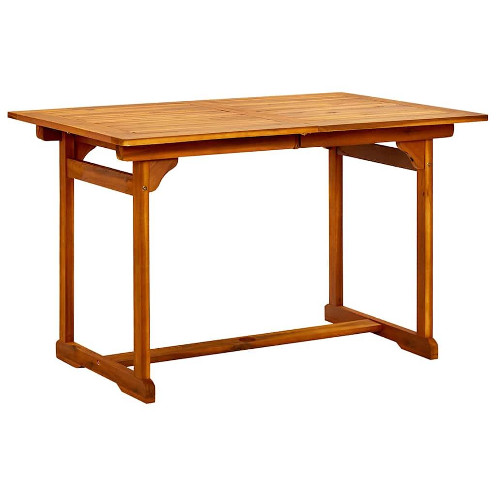 Juego de comedor de jardín 5 piezas 120-170 cm