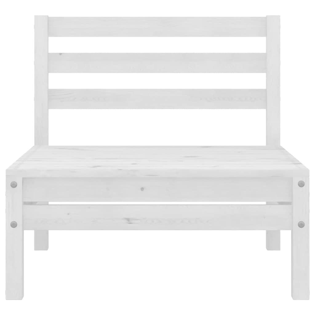 Juego de muebles de jardín 3 piezas madera maciza pino blanco