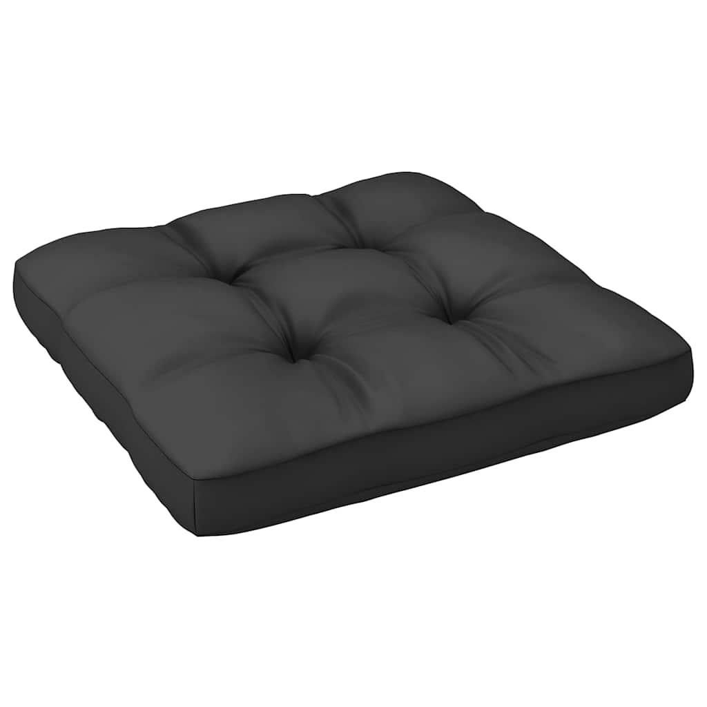 Muebles de jardín 8 pzas y cojines madera maciza de pino crema