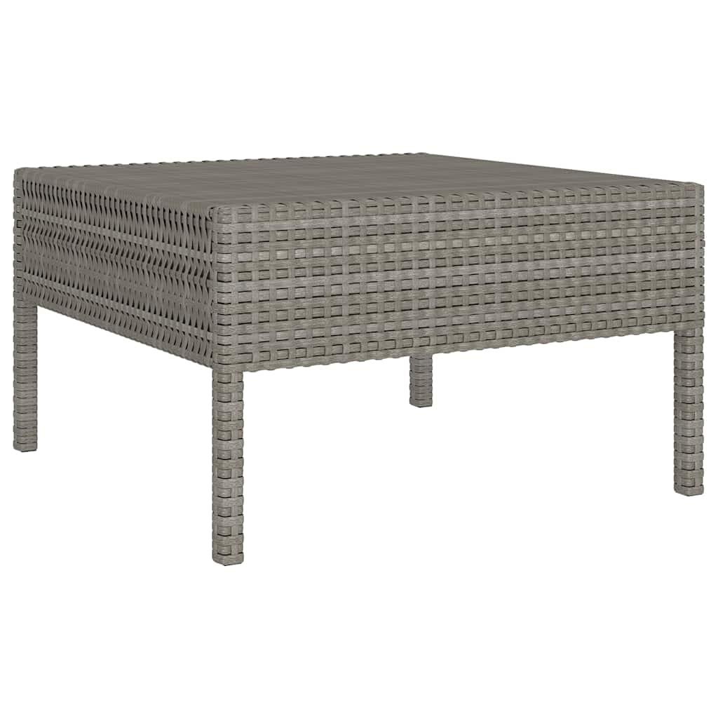 Set de muebles de jardín 13 pzas y cojines ratán sintético
