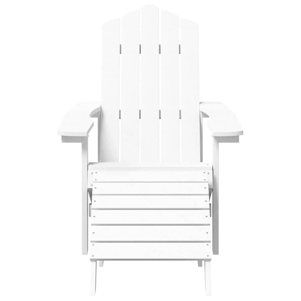 Silla de jardín Adirondack reposapiés mesa HDPE gris antracita
