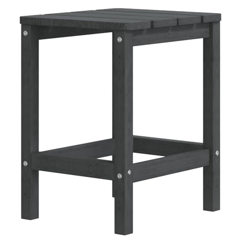 Silla de jardín Adirondack reposapiés mesa HDPE gris antracita