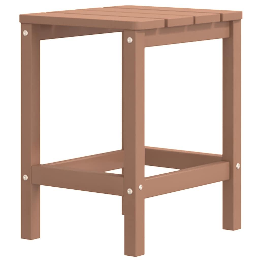 Silla de jardín Adirondack reposapiés mesa HDPE gris antracita