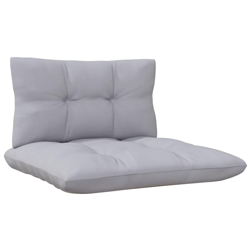Juego de muebles de jardín 3 pzas y cojines madera de pino