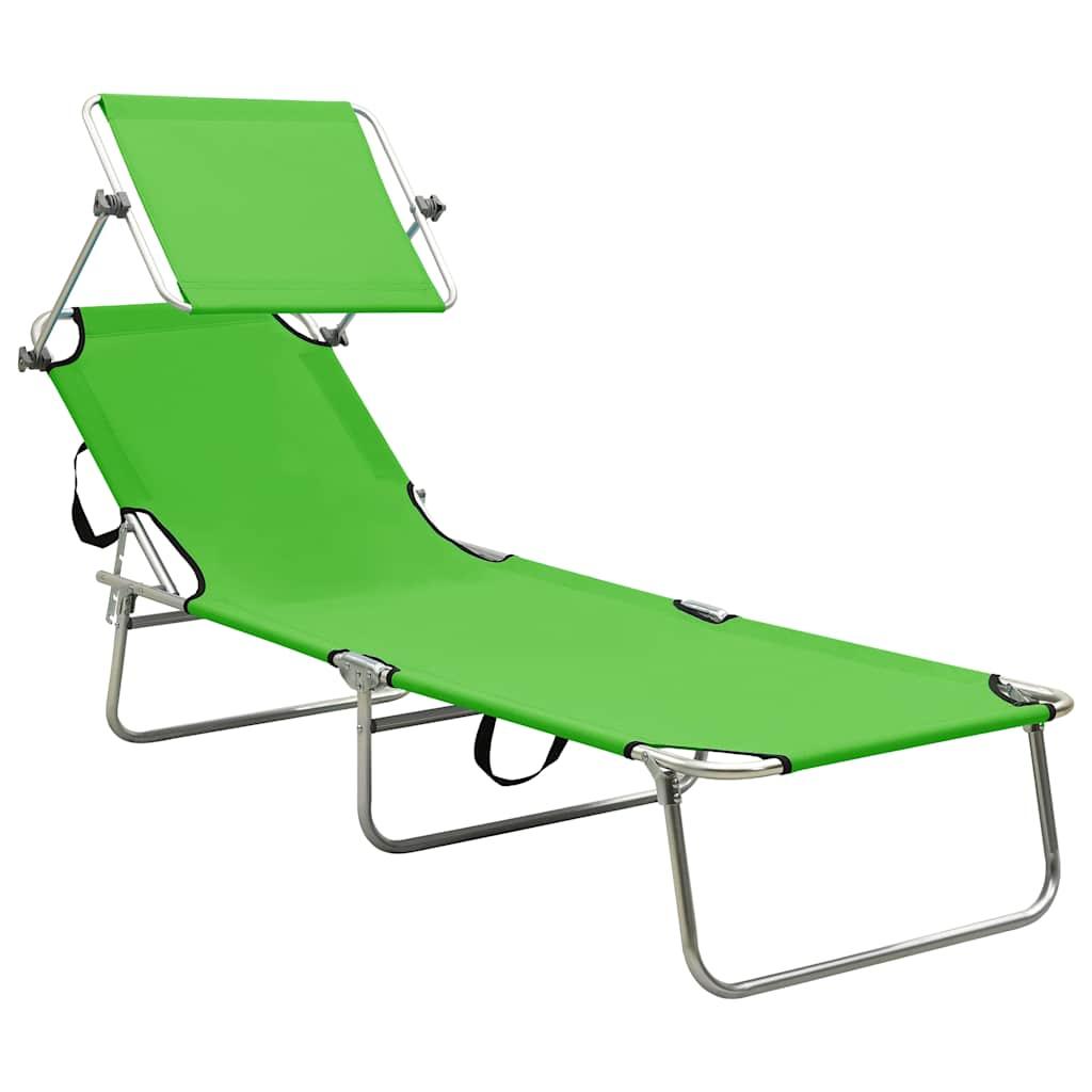 Tumbona plegable con toldo
