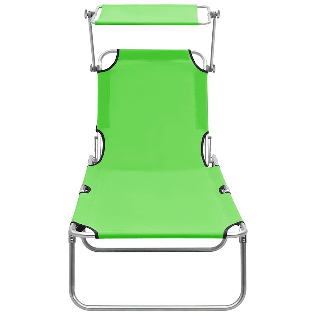 Tumbona plegable con toldo