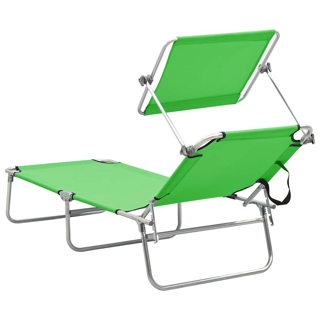 Tumbona plegable con toldo