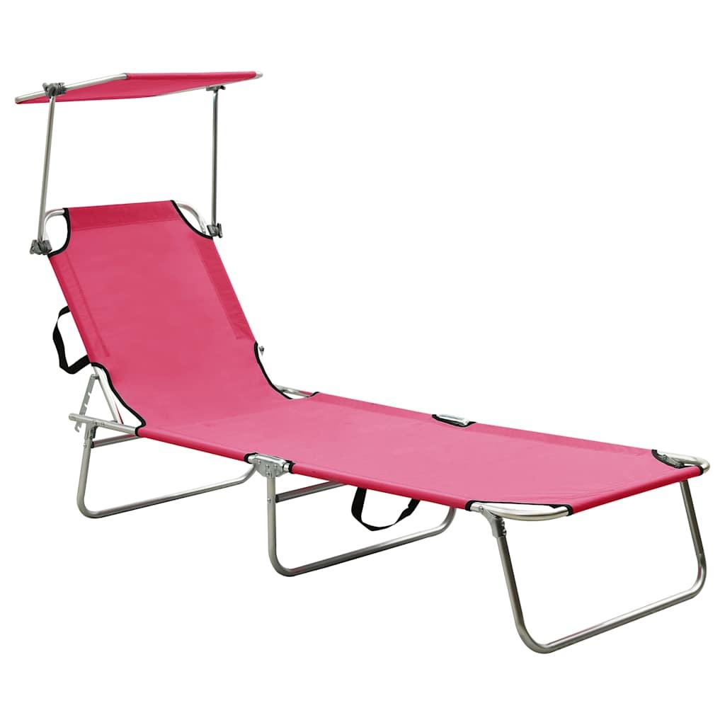 Tumbona plegable con toldo