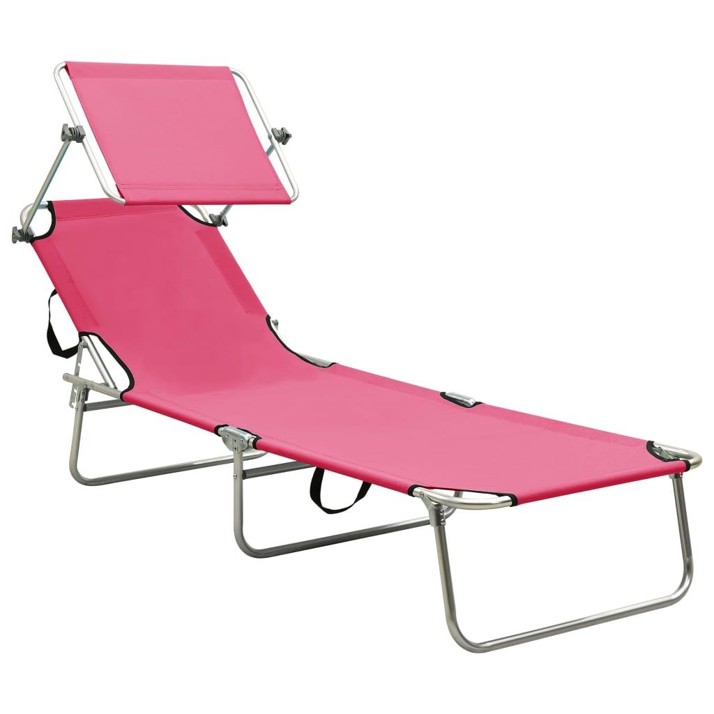 Tumbona plegable con toldo