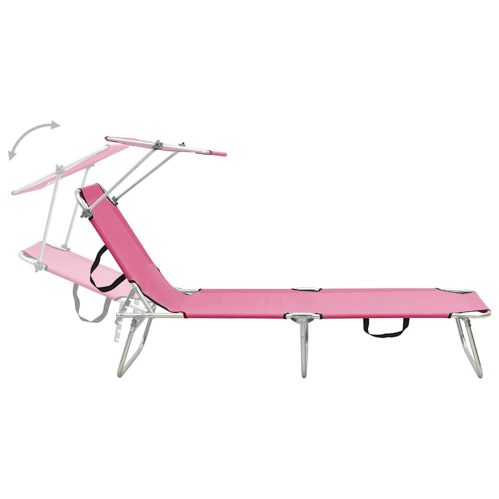Tumbona plegable con toldo