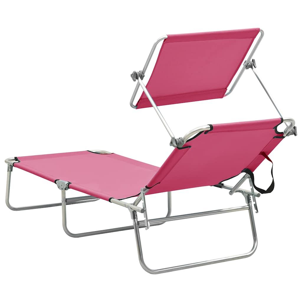 Tumbona plegable con toldo