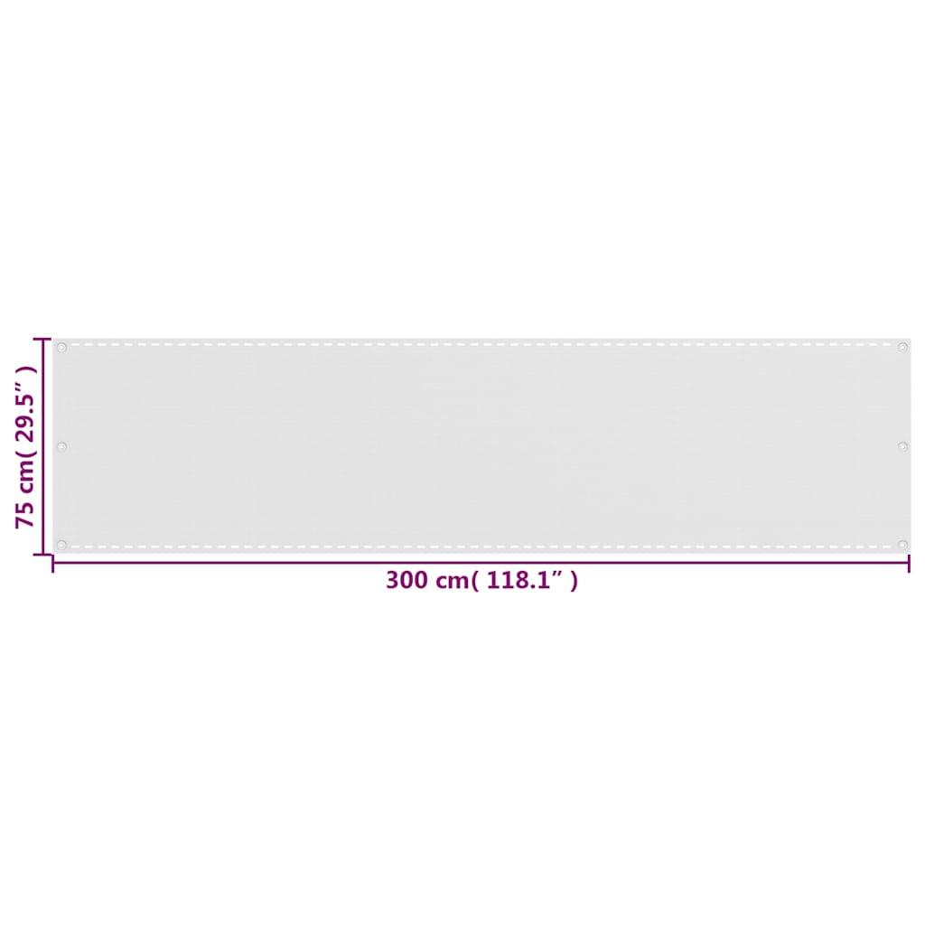 Toldo para balcón HDPE 75x300 cm