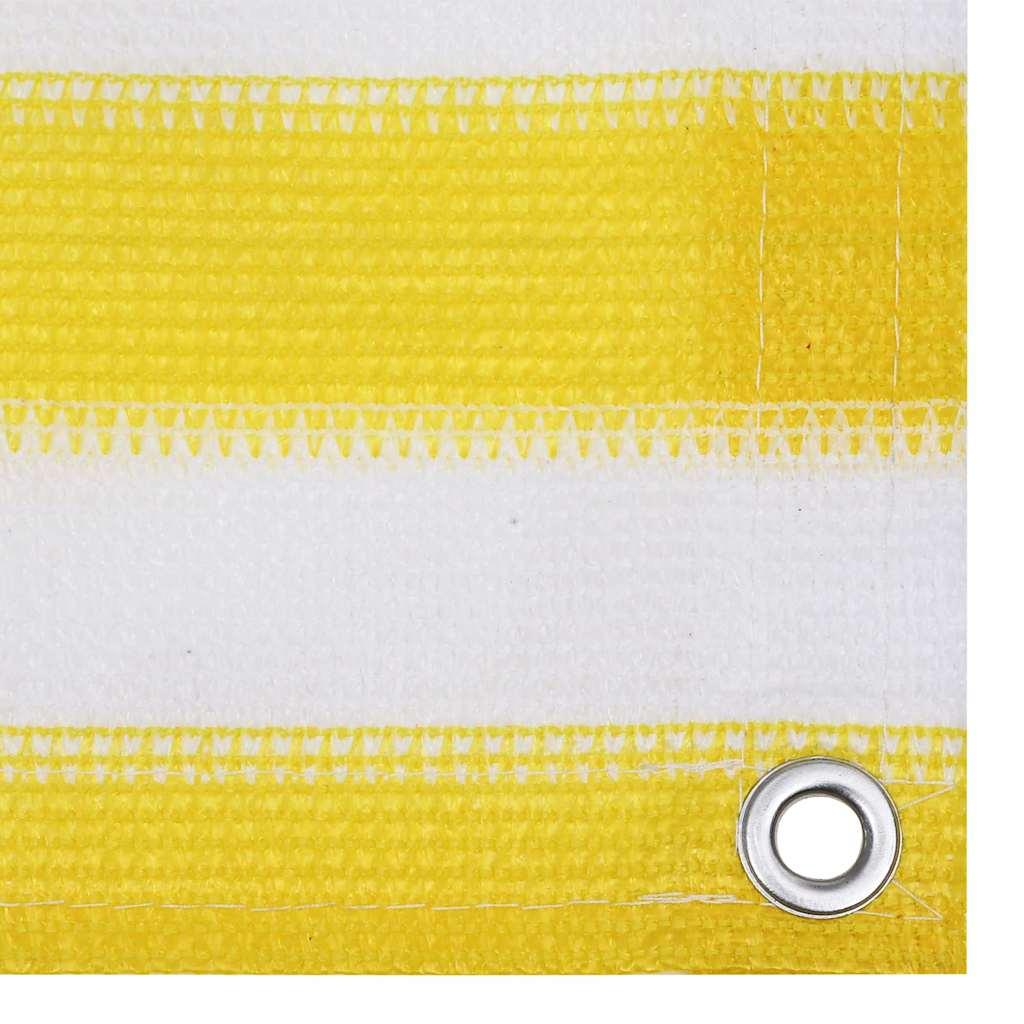 Toldo para balcón HDPE 120x500 cm gris antracita y blanco