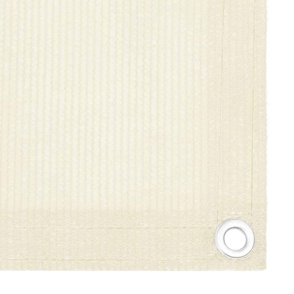 Toldo para balcón HDPE amarillo y blanco 90x300 cm