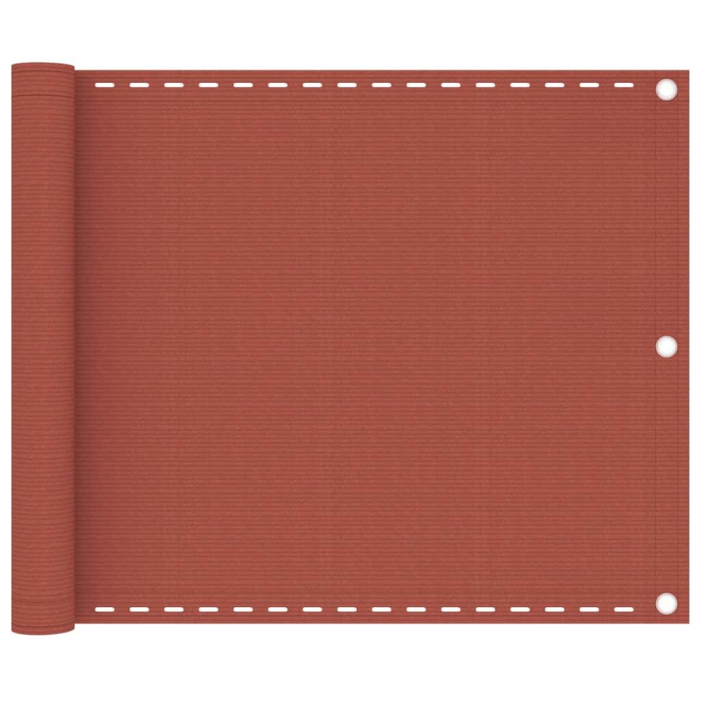 Toldo para balcón HDPE terracota 120x300 cm