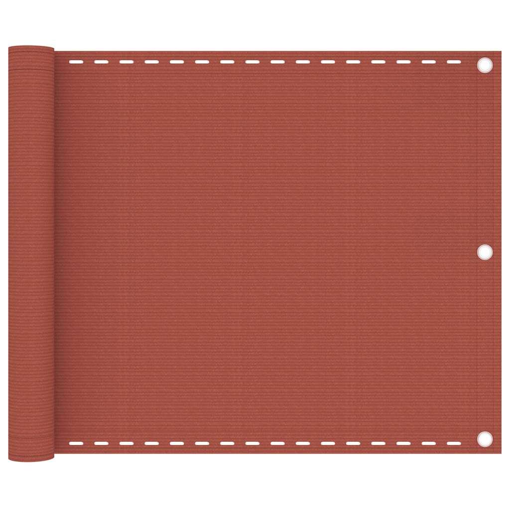 Toldo para balcón HDPE terracota 120x300 cm