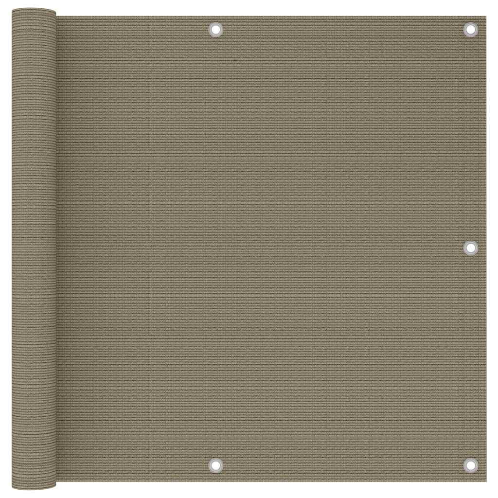 Toldo para balcón HDPE amarillo y blanco 90x300 cm