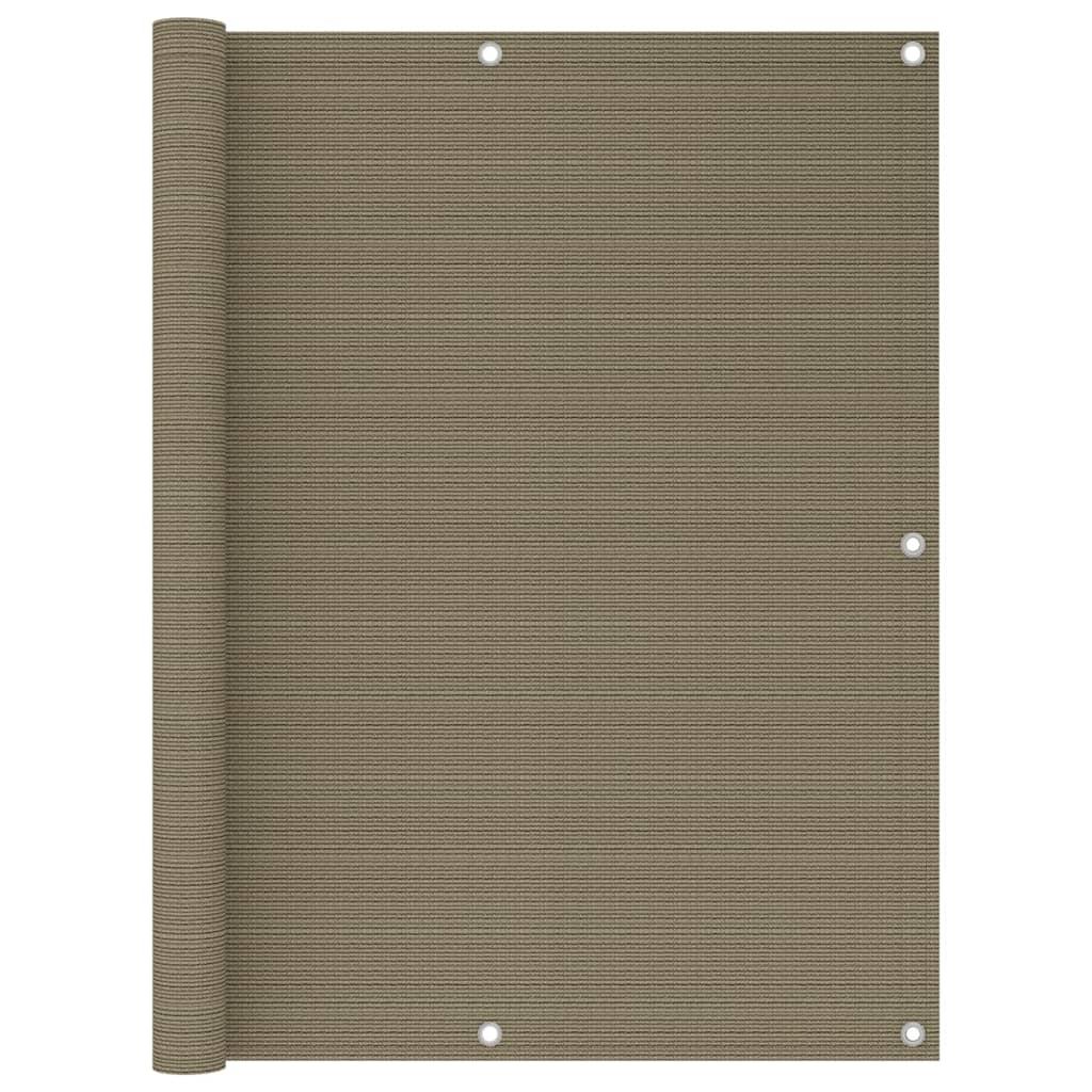 Toldo para balcón HDPE 120x500 cm gris antracita y blanco
