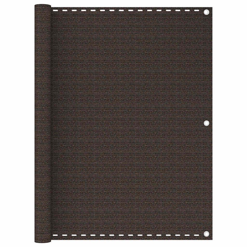 Toldo para balcón HDPE 120x500 cm gris antracita y blanco