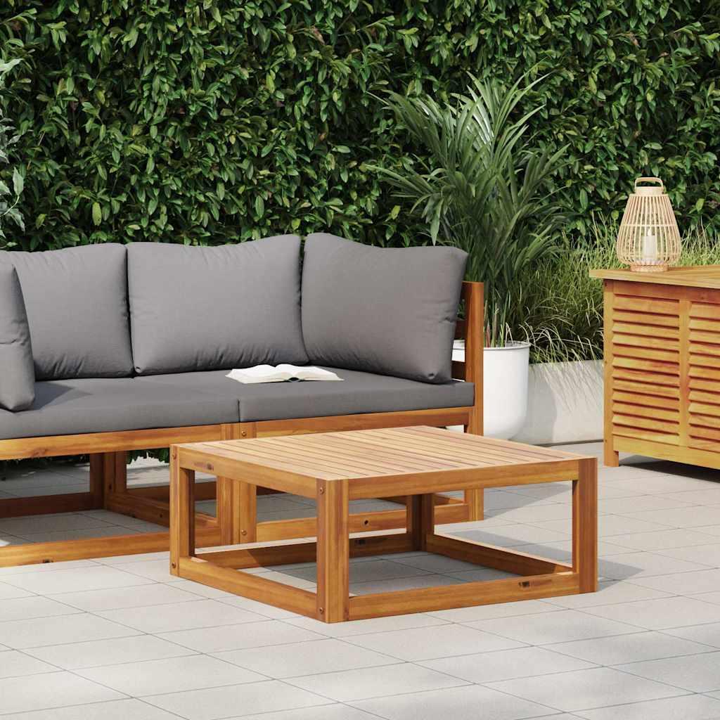 Mesa de centro de madera maciza de acacia 100x50x33 cm