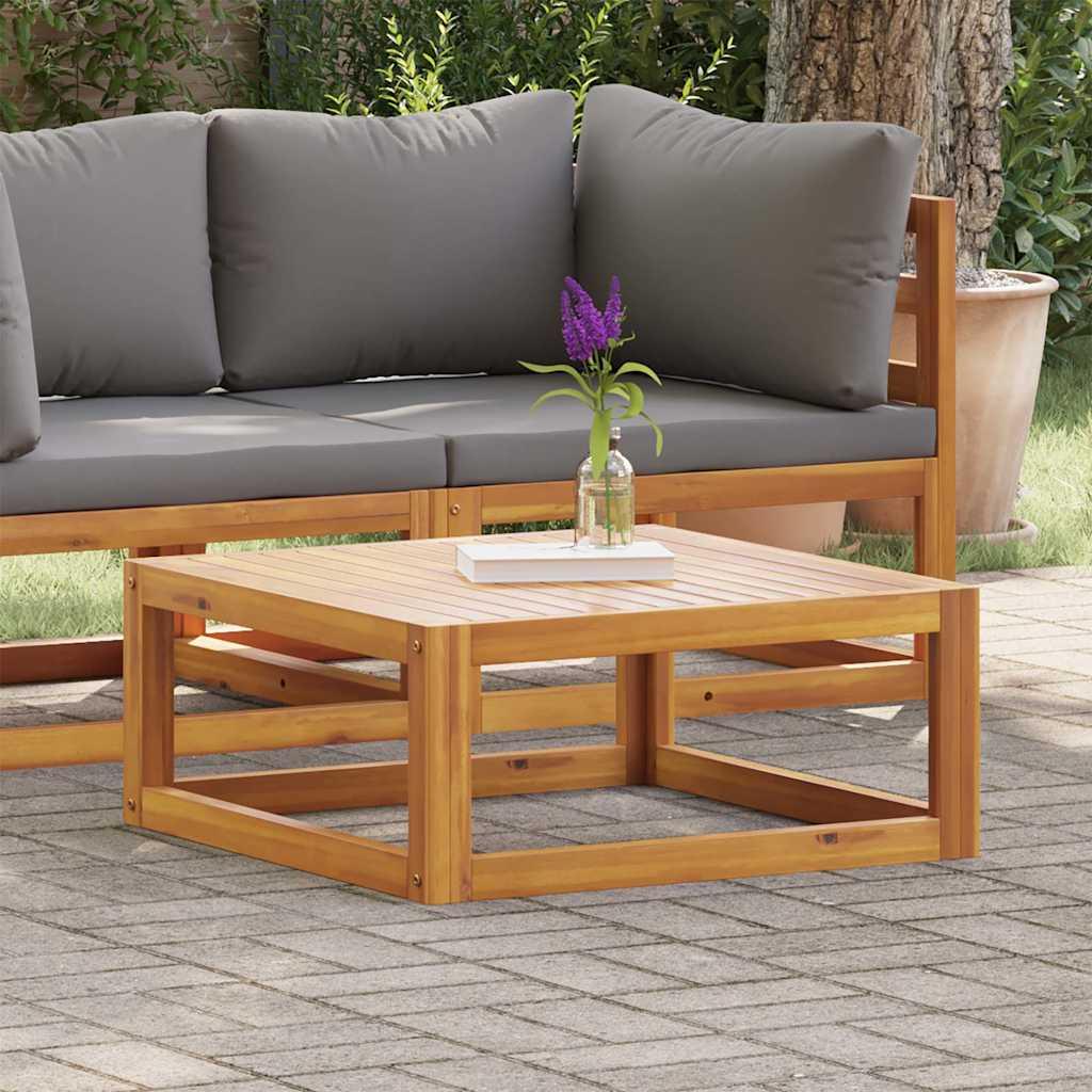 Mesa de centro de madera maciza de acacia 100x50x33 cm