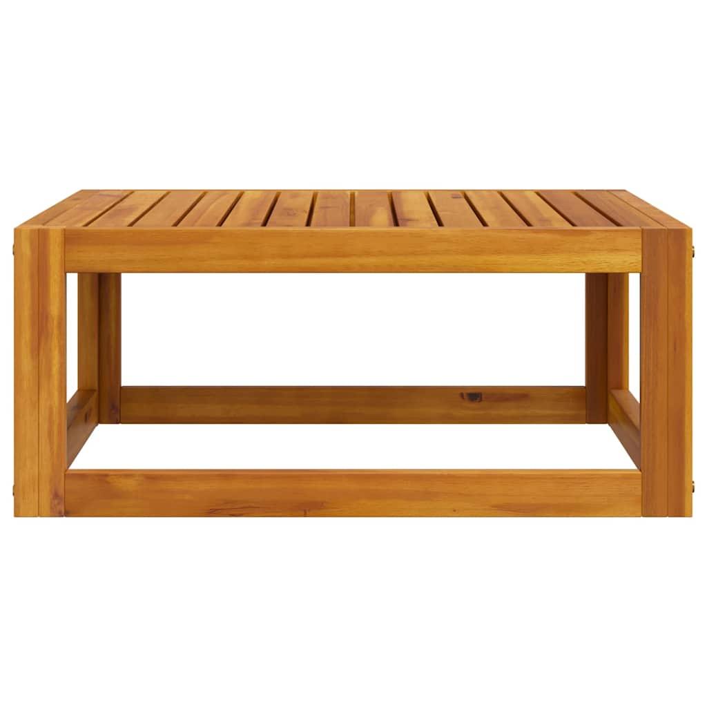 Mesa de centro de madera maciza de acacia 100x50x33 cm