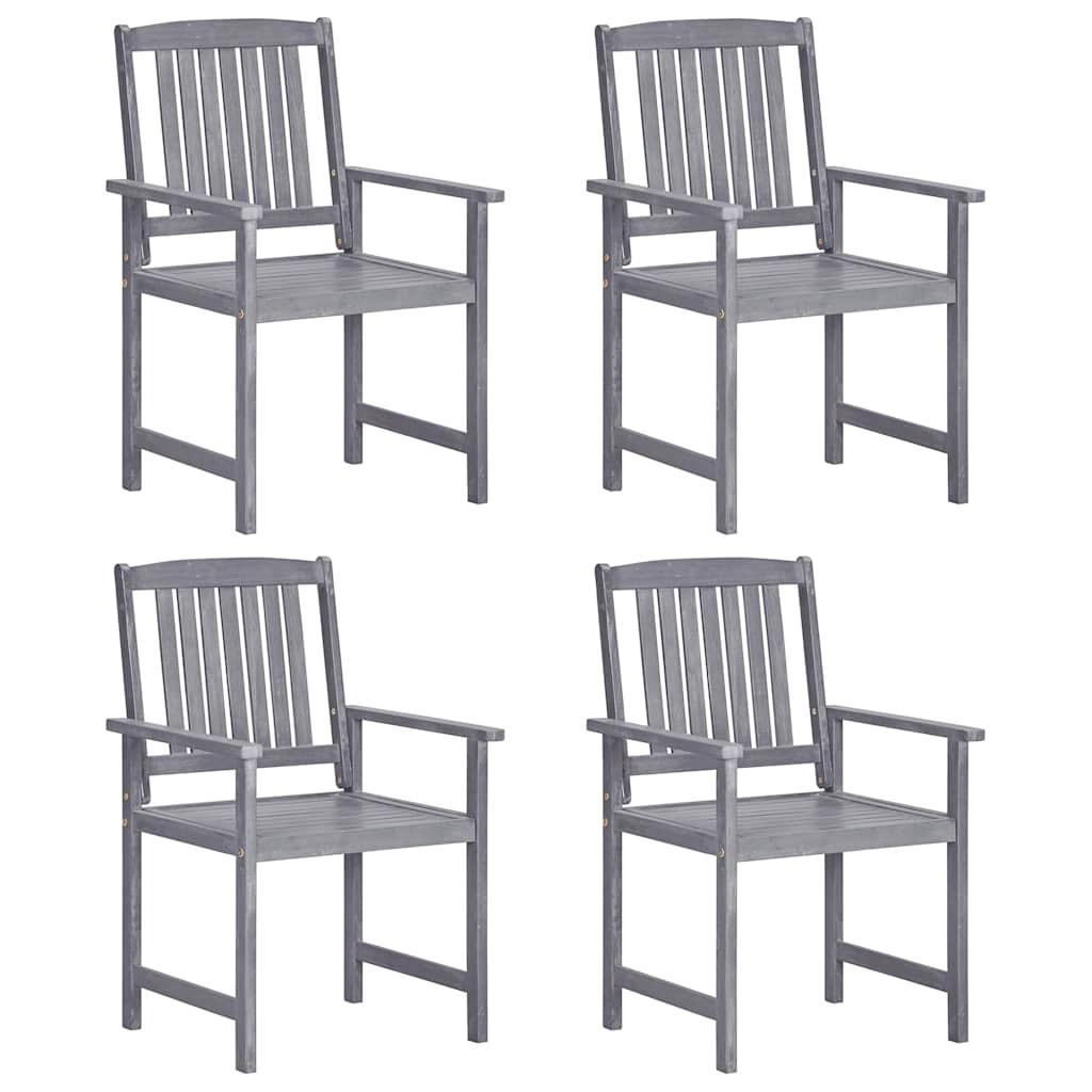 Sillas de jardín 4 unidades 50x53x80 cm Madera maciza Acacia