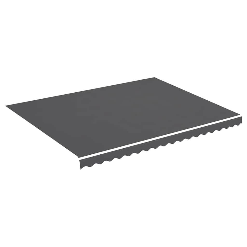 Tela de repuesto para toldo gris antracita 400x350 cm poliéster