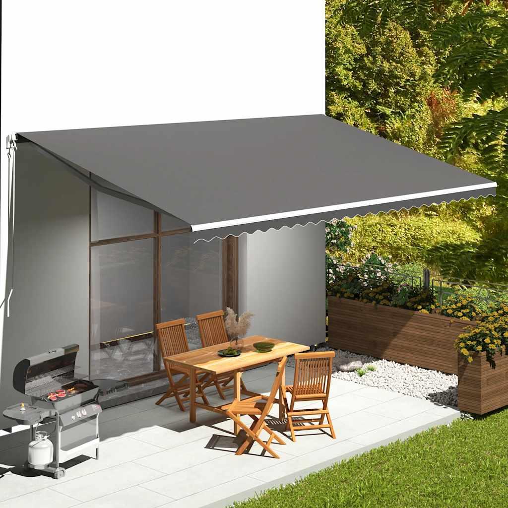 Tela de repuesto para toldo amarillo y naranja 600x350 cm poliéster