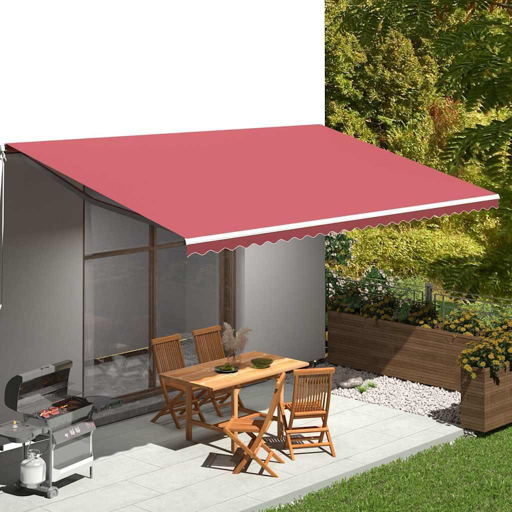 Tela de repuesto para toldo amarillo y naranja 600x350 cm poliéster