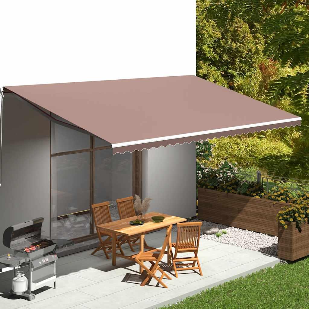 Tela de repuesto para toldo amarillo y naranja 600x350 cm poliéster