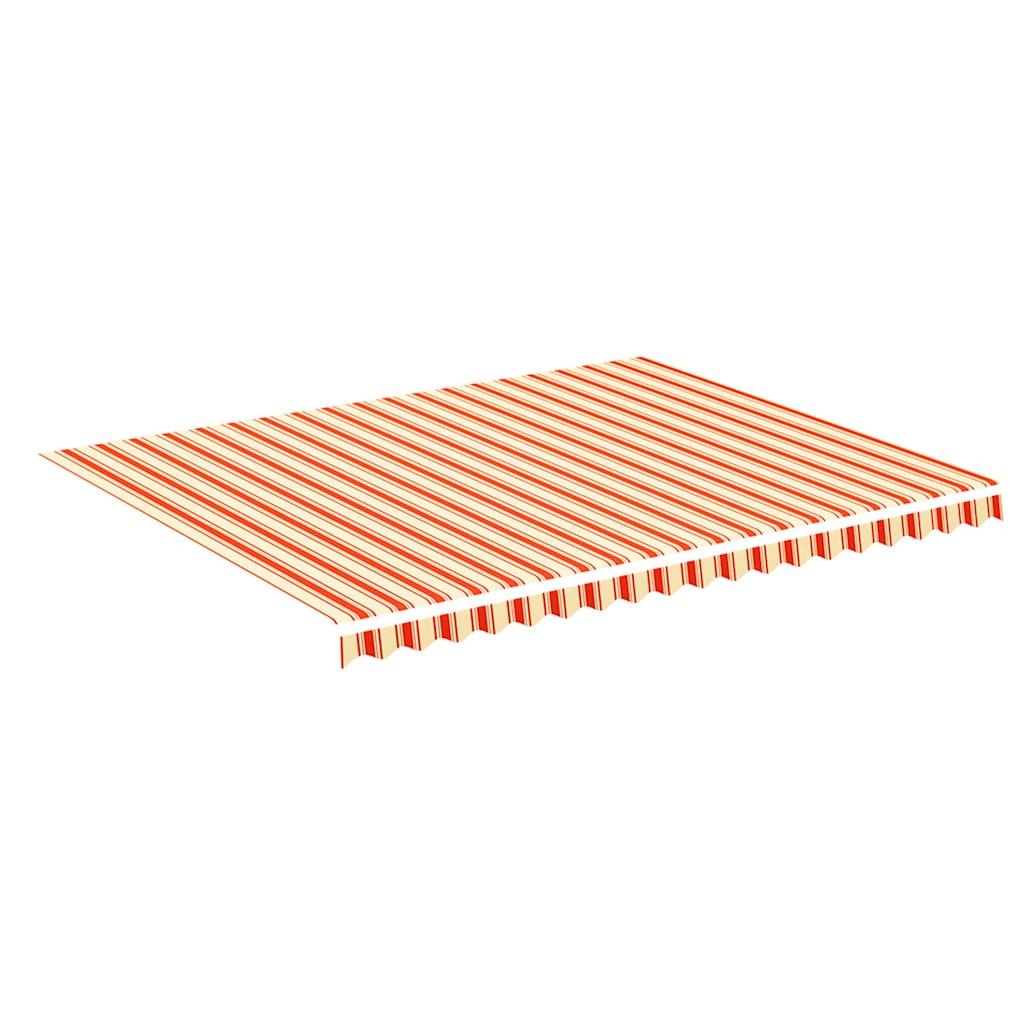 Tela de repuesto para toldo amarillo y naranja 4,5x3,5 m poliéster