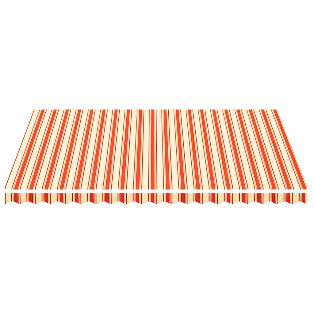 Tela de repuesto para toldo amarillo y naranja 4,5x3,5 m poliéster