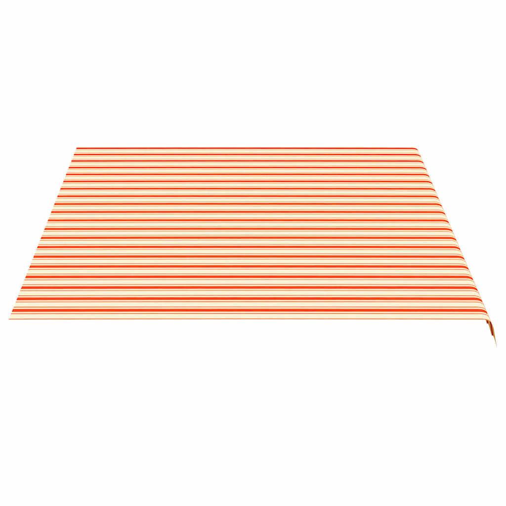 Tela de repuesto para toldo amarillo y naranja 4,5x3,5 m poliéster