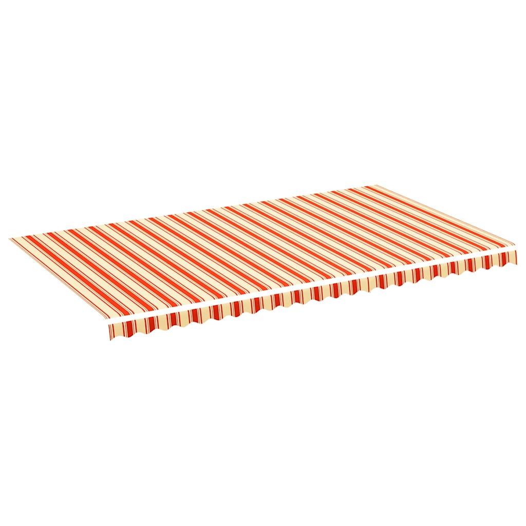 Tela de repuesto para toldo amarillo y naranja 600x350 cm poliéster