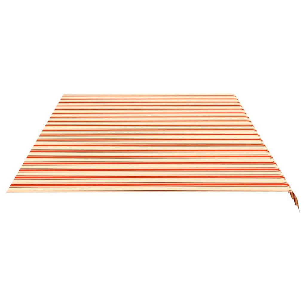 Tela de repuesto para toldo amarillo y naranja 600x350 cm poliéster