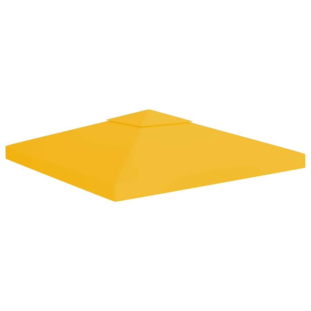 Toldo de cenador 2 niveles 310 g/m² 4x3 m gris antracita