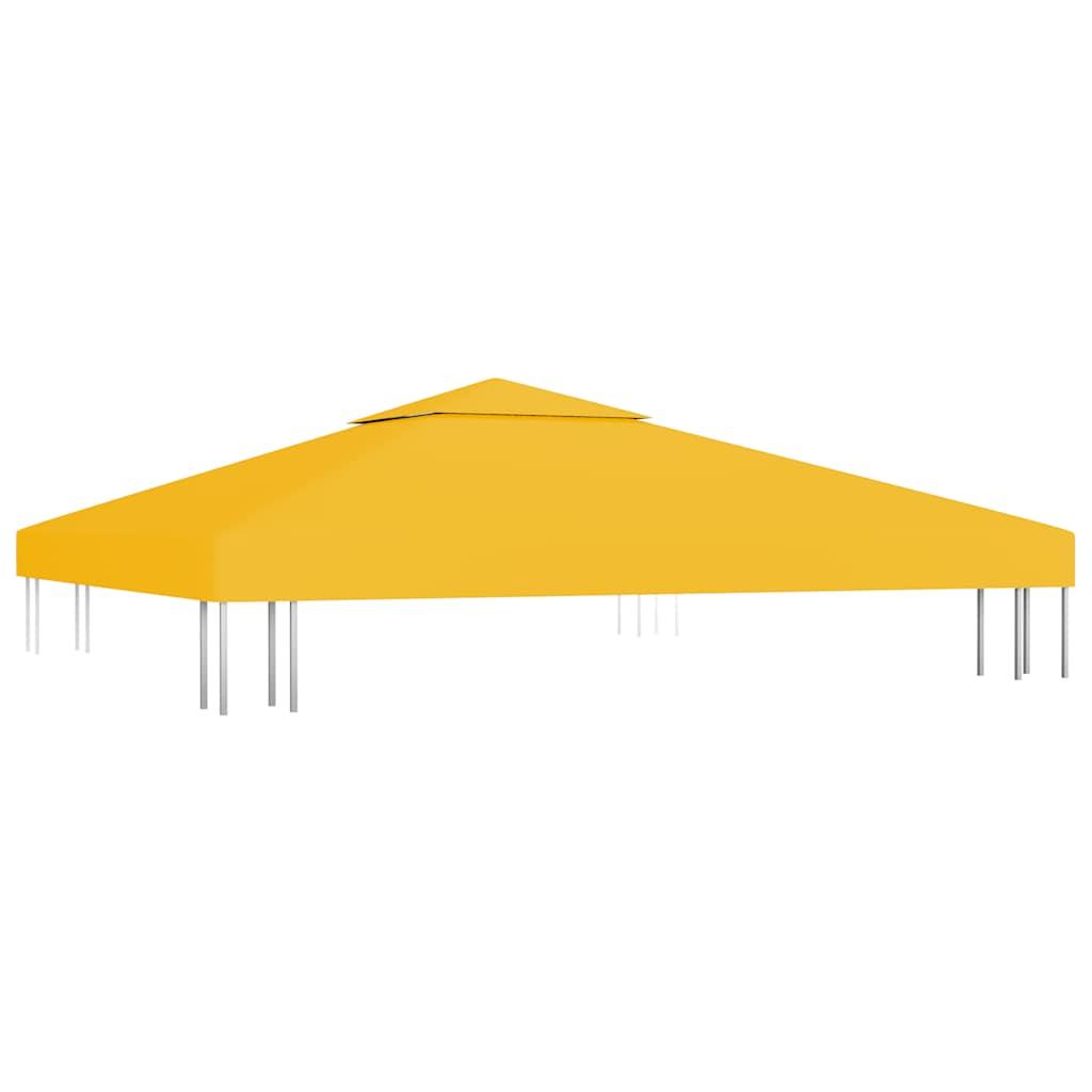 Toldo de cenador 2 niveles 310 g/m² 4x3 m gris antracita