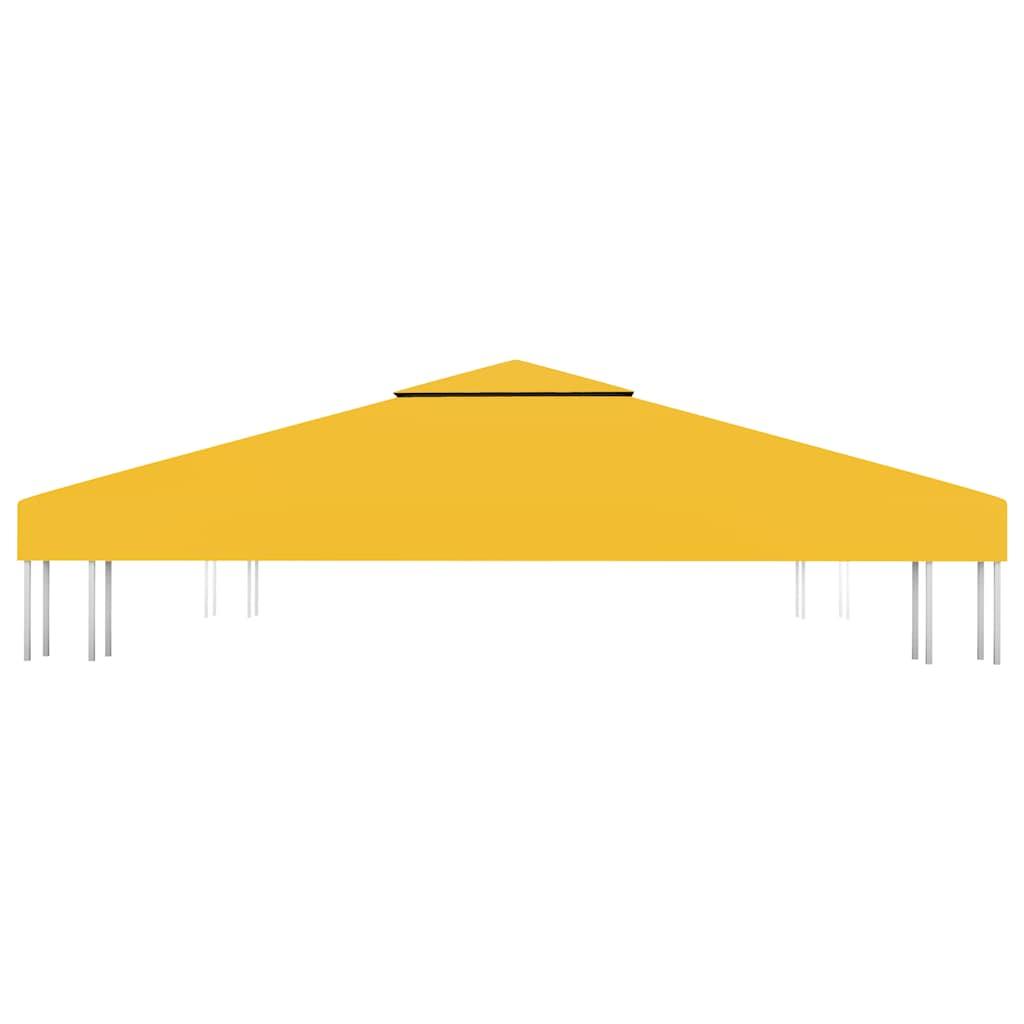 Toldo de cenador 2 niveles 310 g/m² 4x3 m gris antracita