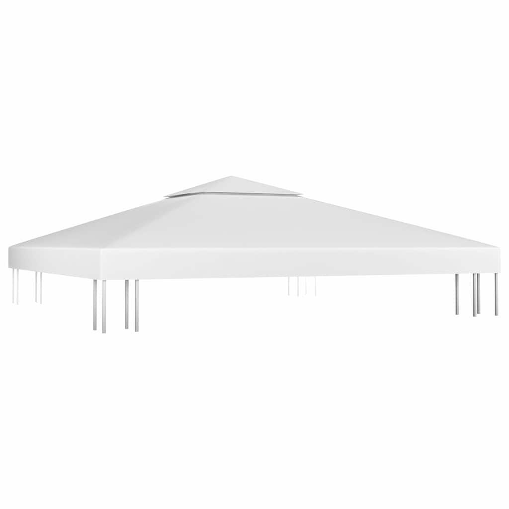 Toldo de cenador 2 niveles 310 g/m² 4x3 m gris antracita