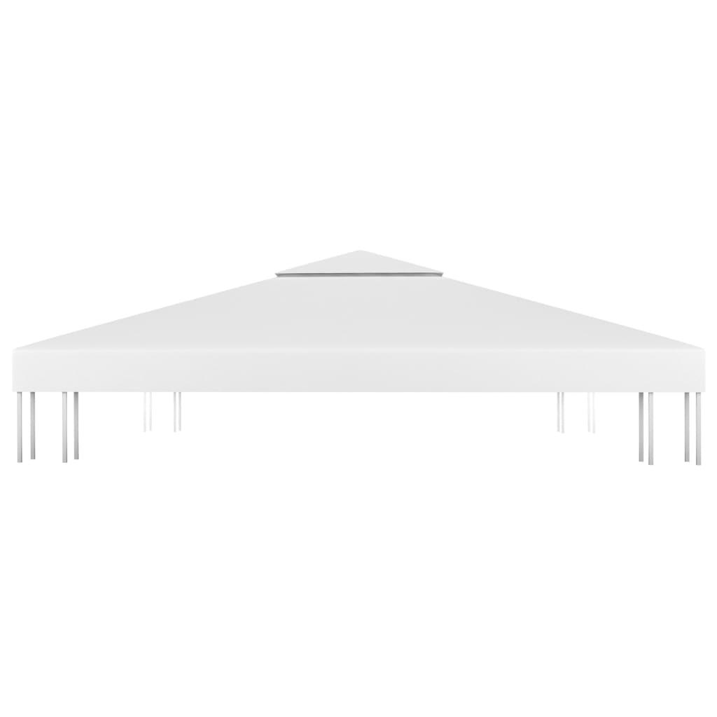 Toldo de cenador 2 niveles 310 g/m² 4x3 m gris antracita