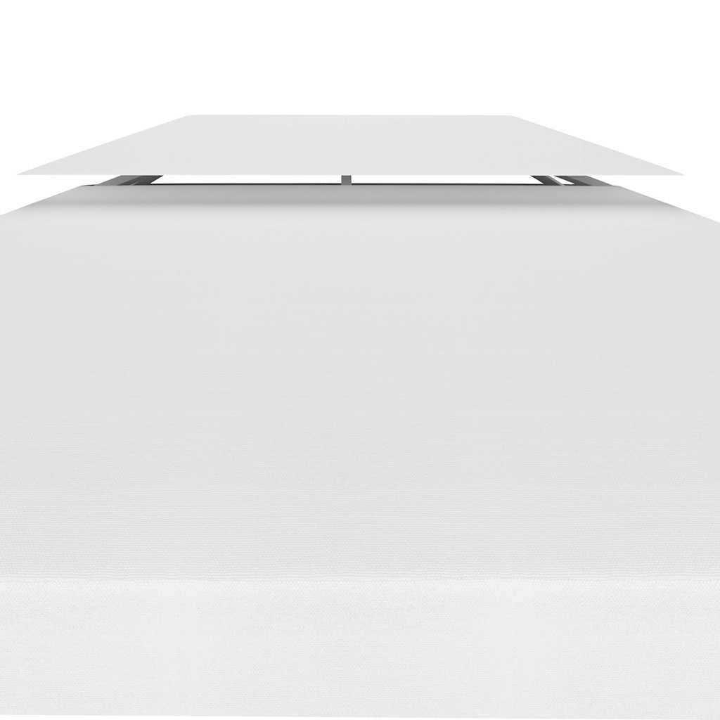 Toldo de cenador 2 niveles 310 g/m² 4x3 m gris antracita