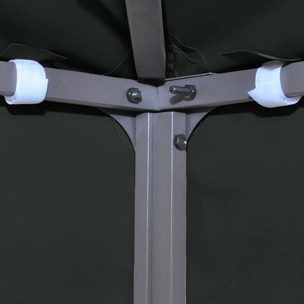 Toldo de cenador 2 niveles 310 g/m² 4x3 m gris antracita