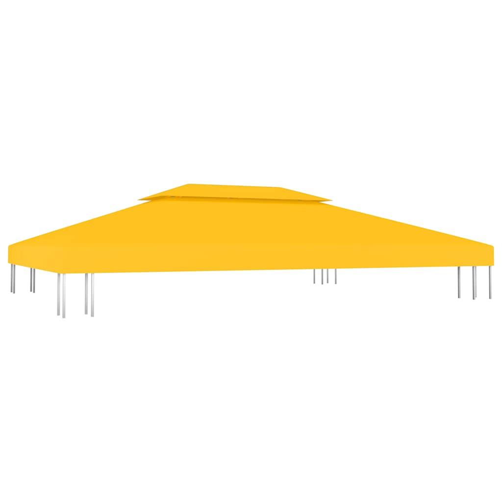 Toldo de cenador 2 niveles 310 g/m² 4x3 m gris antracita