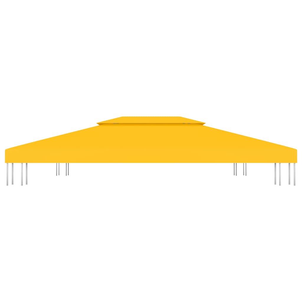 Toldo de cenador 2 niveles 310 g/m² 4x3 m gris antracita
