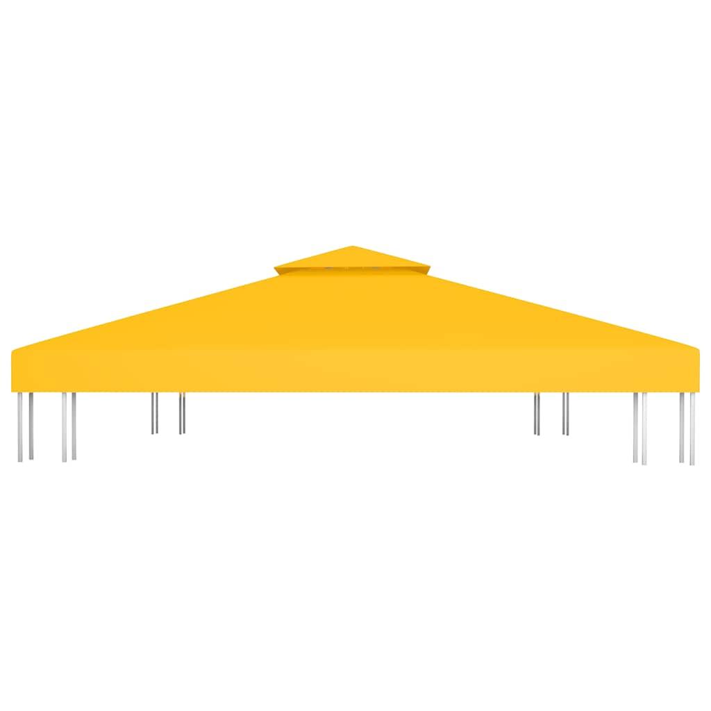 Toldo de cenador 2 niveles 310 g/m² 4x3 m gris antracita