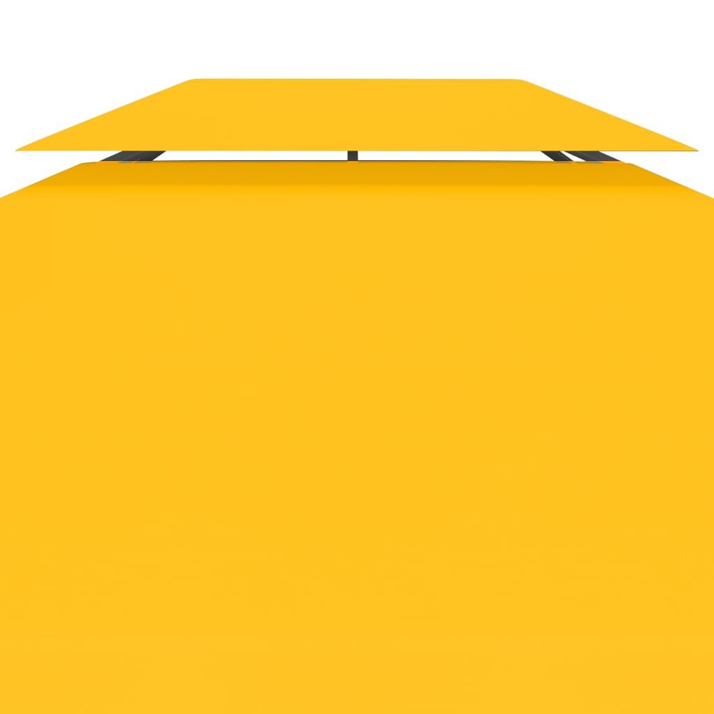 Toldo de cenador 2 niveles 310 g/m² 4x3 m gris antracita
