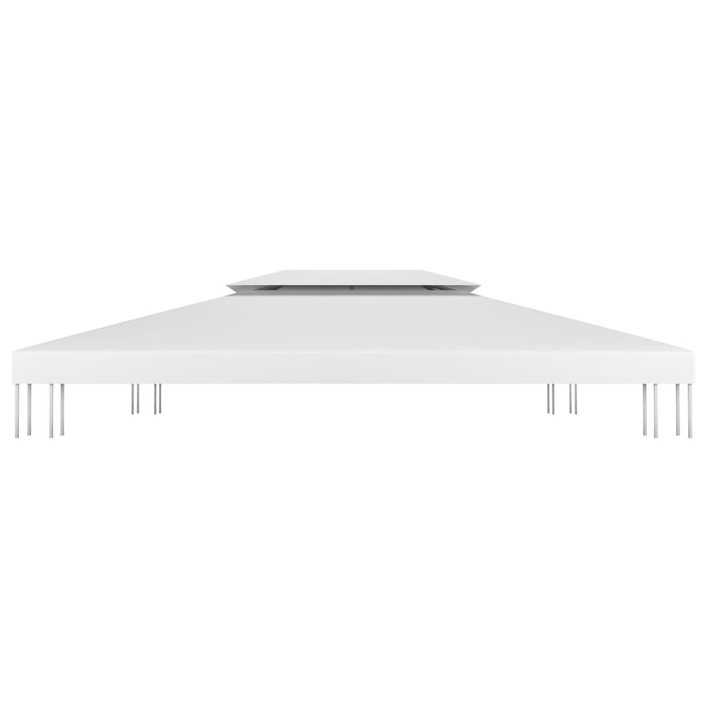 Toldo de cenador 2 niveles 310 g/m² 4x3 m gris antracita